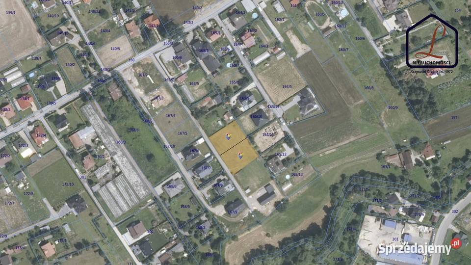 Działki budowlane 8 arów Dąbrowa gmina Chełmiec sprzedam