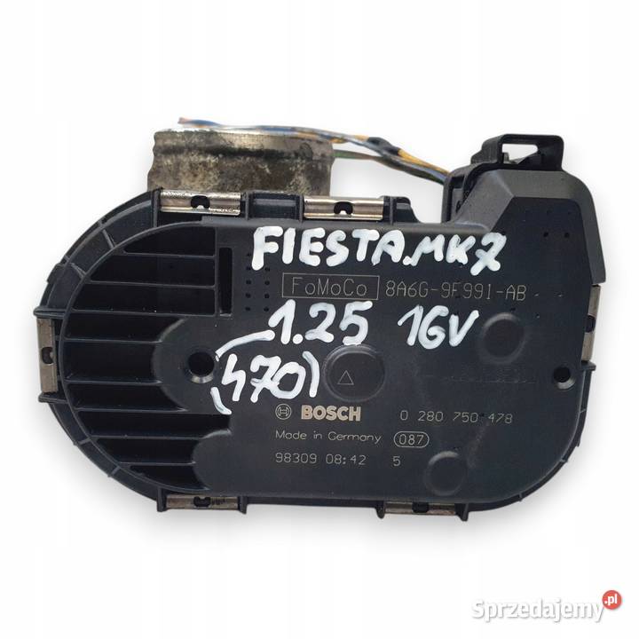 PRZEPUSTNICA Ford Fiesta MK7 125 16V 8A6G9F991AB Chełm sprzedam