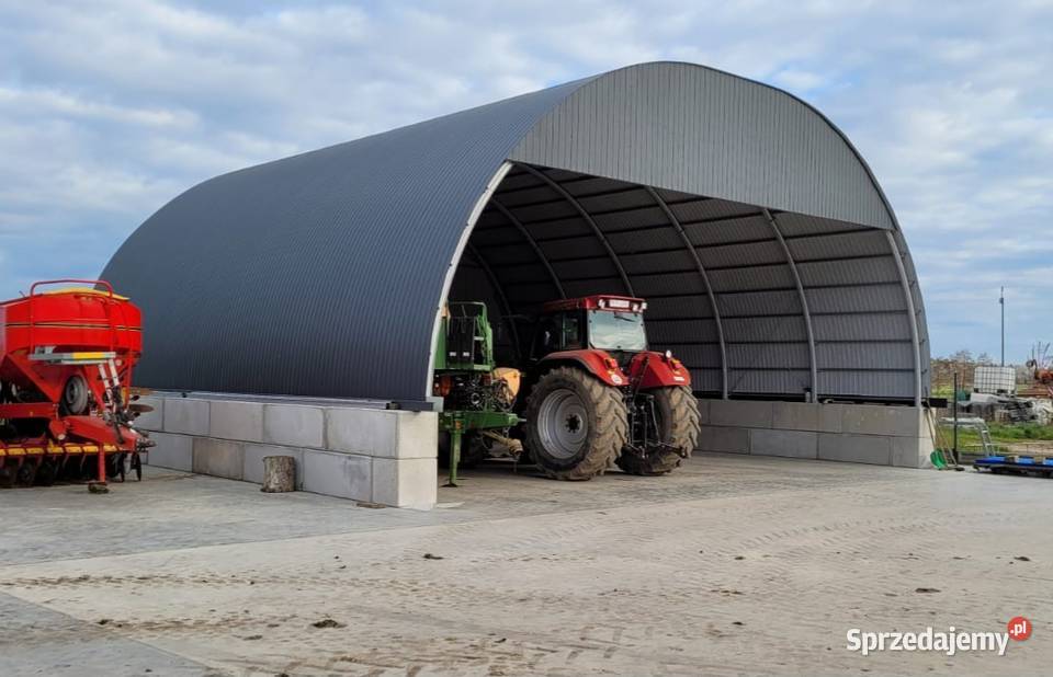 Hala łukowa 12 x 25m wzmocniona teownikiem wielkopolskie