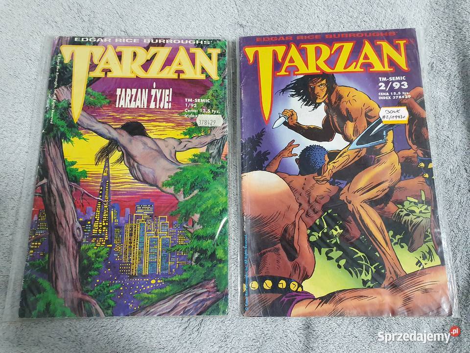 Tarzan zestaw 2 komiksów TMSemic 1992 pomorskie Gdynia
