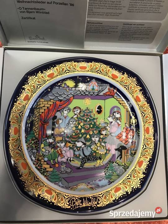 Talerz Rosenthal Bjrn Wiinblad Kolędy na świętokrzyskie Kielce sprzedam