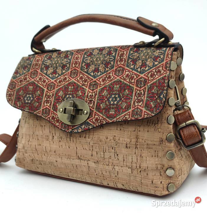 Listonoszka korkowa z klapą ELENA korek Chełmek