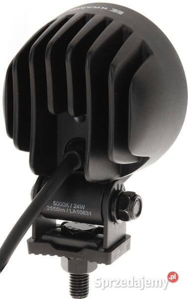 Lampa robocza LED okrągła 24W 2556lm 1224V biała Kamionna