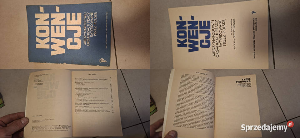 Konwencje MOP ratyfikowane Polskę 1 wydanie 1983 wielkopolskie Łęczyca