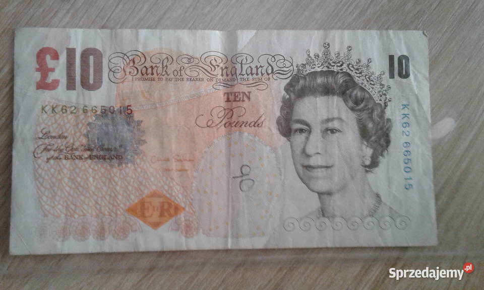 10 FuntówWielka Brytaniaseria KK Numizmatyka Kolekcje Konin