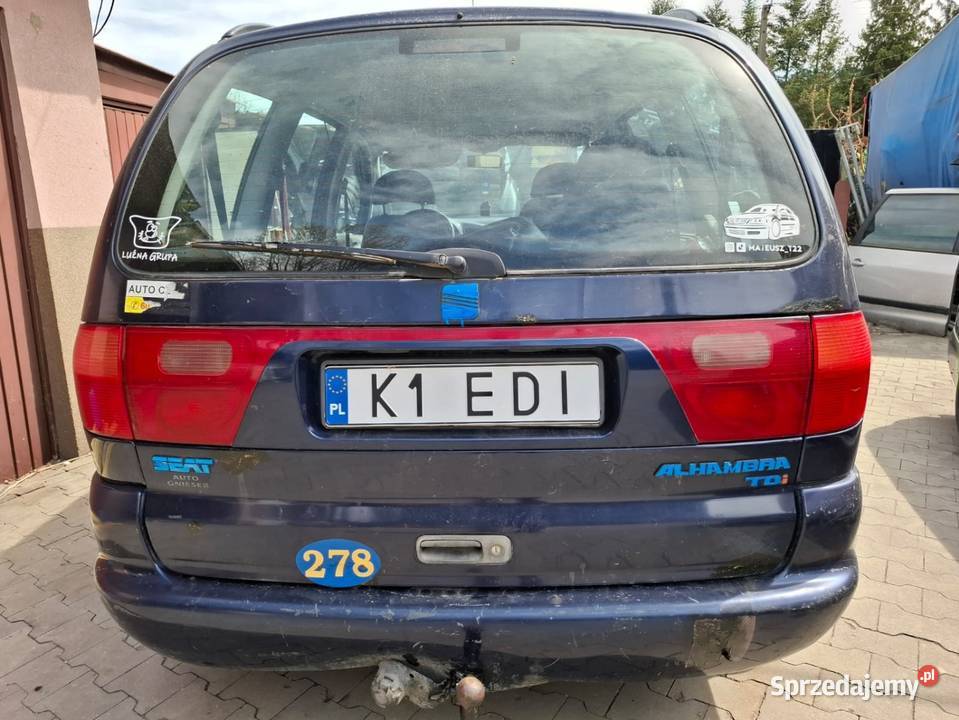 Seat Alhambra 7 Osobowy 19 Tdi 81kW 110 Skrzynia możliwa zamiana Vivaro