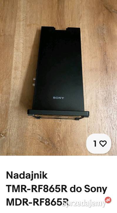 Nadajnik do słuchawek Sony TMR rf865R sprzedam