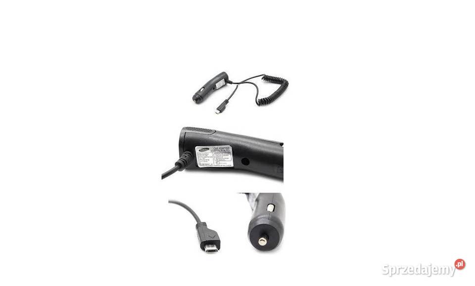 Kabel spiralny ładowarka micro USB do auta pod sprzedam