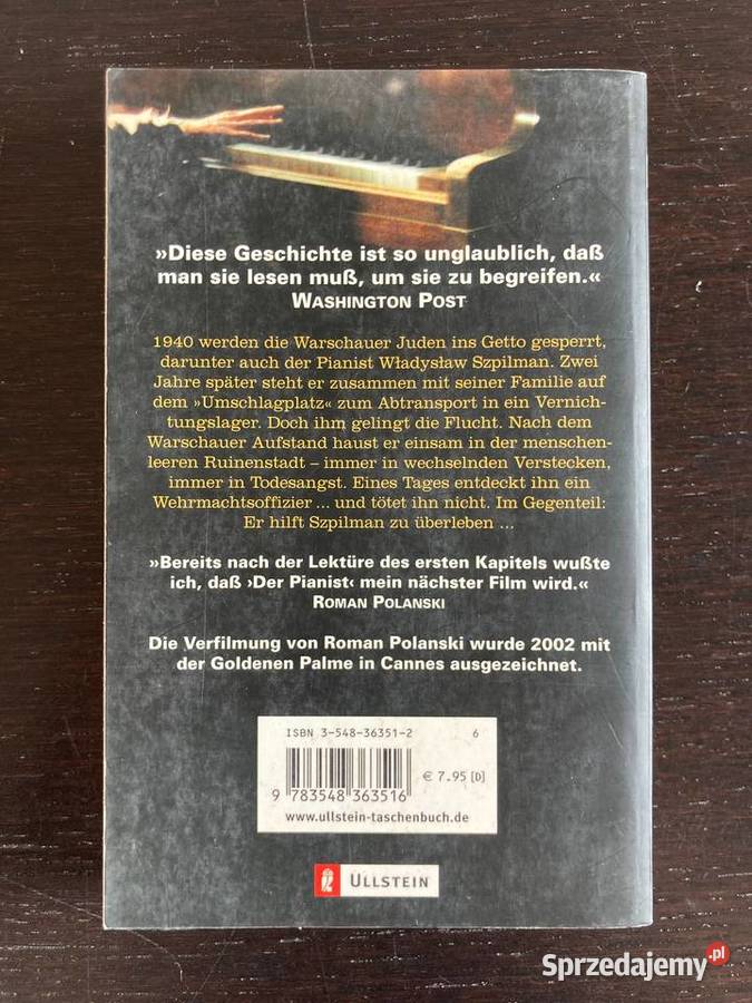 Władysław Szpilman Der Pianist Mein wunderbares