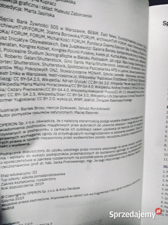 Wiedza o społeczeństwie operon ponadpodstawowe Warszawa