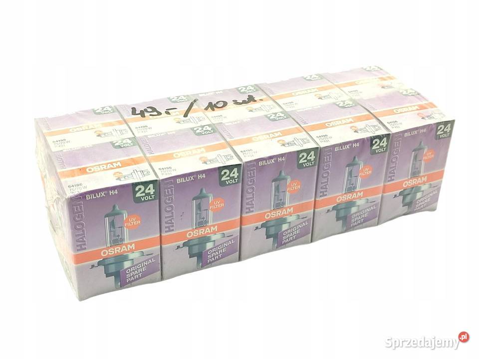 ŻARÓWKA HALOGEN KOMPLET 10 OSRAM 24V 7570W P43T