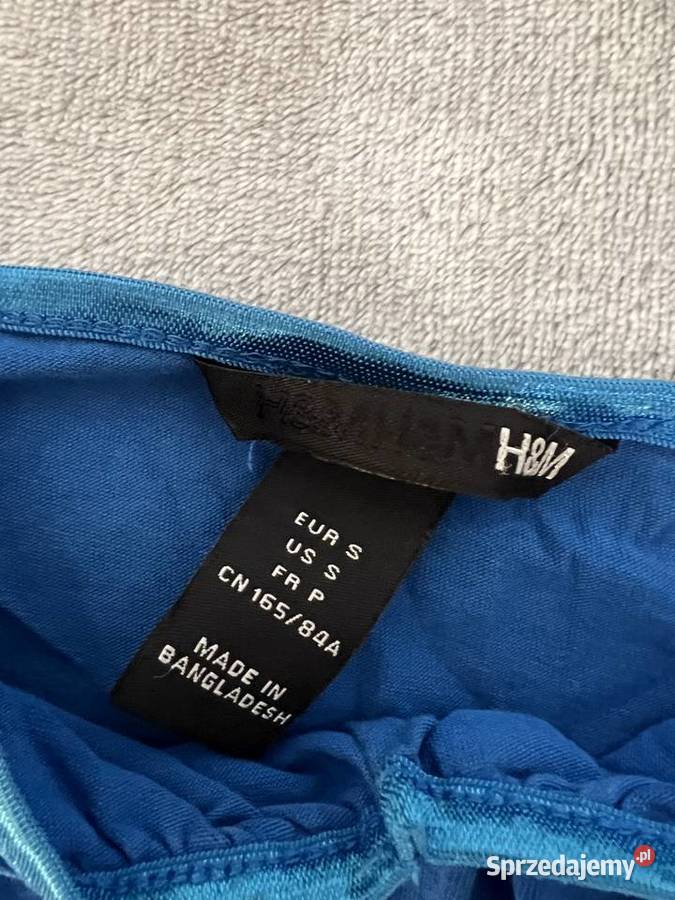 Bluzka koszulka top na ramiączkach niebieski HM sprzedam