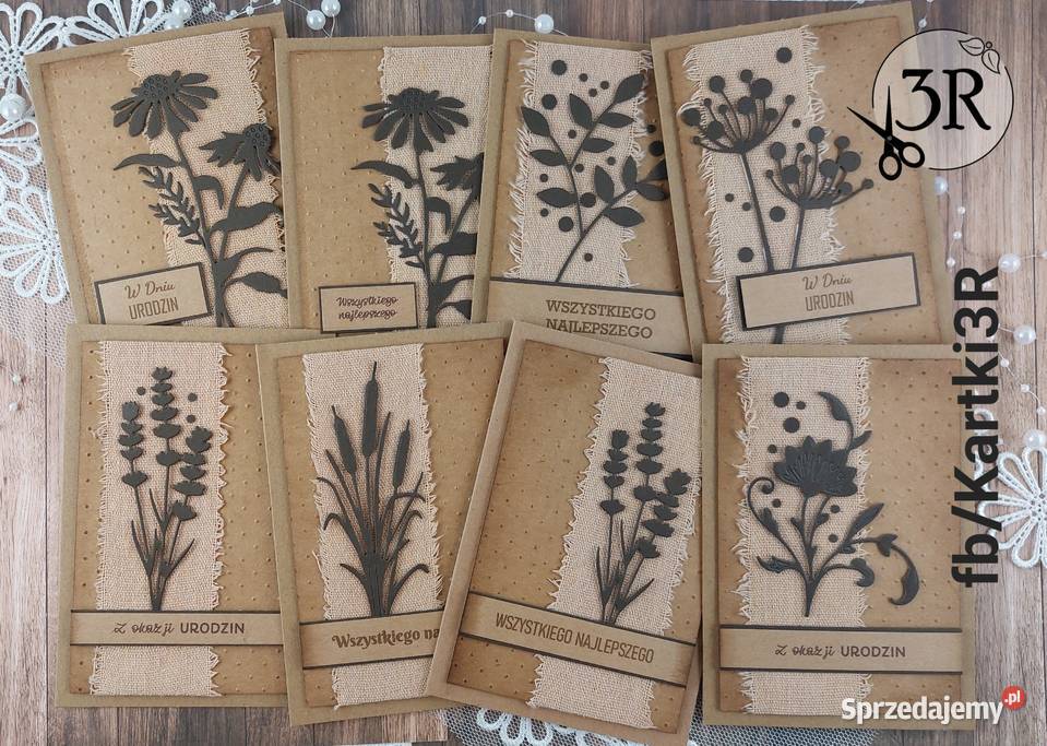 Ręcznie robione kartki okolicznościowe w stylu Zbójno