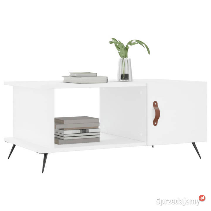 Stolik kawowy biały 90x50x40 materiał Warszawa