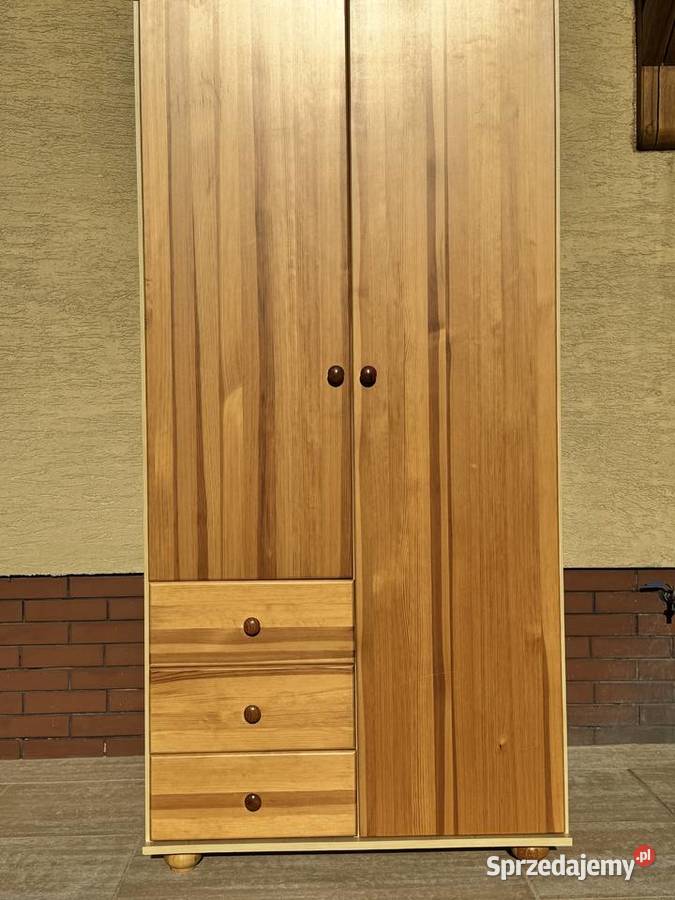 Szafa 2 drzwiowa sosnowa bieliźniarka szafka Garwolin