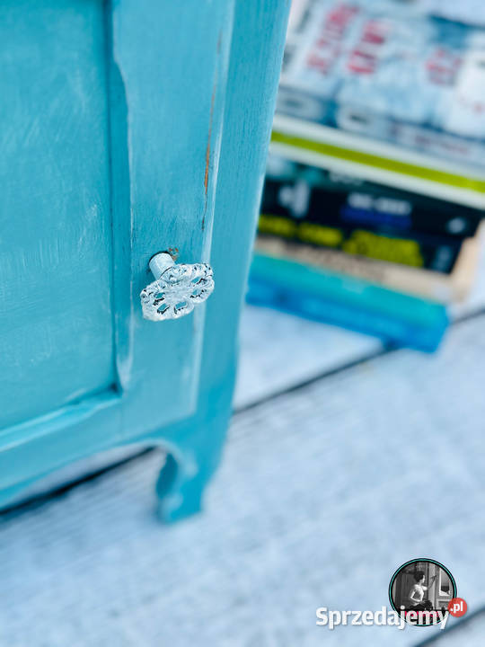 Turkusowa szafka nocna shabby chic Prowansja sprzedam