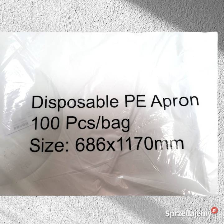 Fartuch ochronny jednorazowy przedni 100 sztuk Pozostałe Moda i Styl Wiązowna