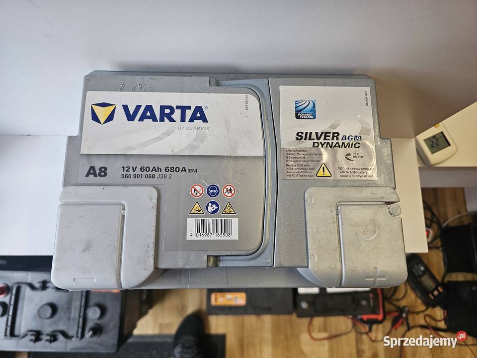 VARTA 60Ah 680A Silver Dynamic A8 AGM P 12V Wrocław