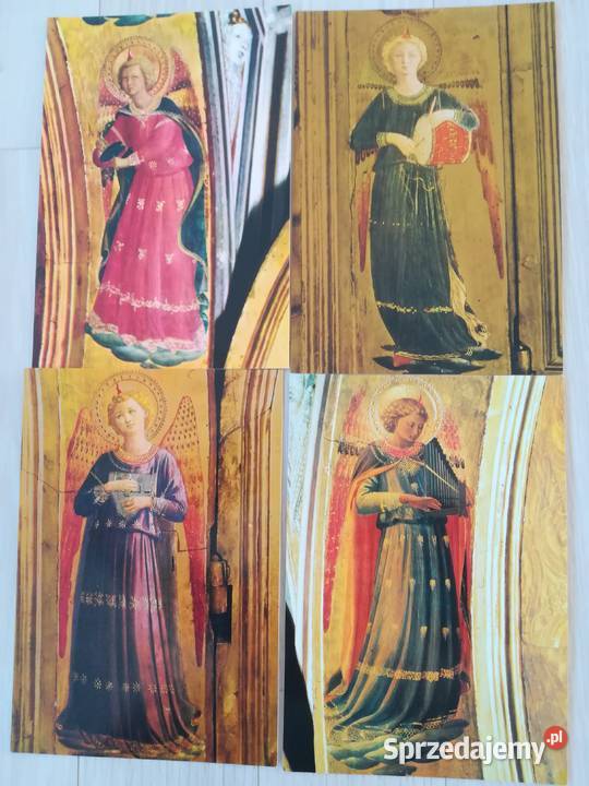 zestaw kartek z aniołami historia sztuki pomorskie Gdańsk