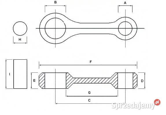 Korbowód conrods Kawasaki KLF 400 98r MT4345 Świętochłowice