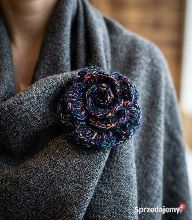 Szydełkowy kwiat zamiast bukietu kwiatów Lublin