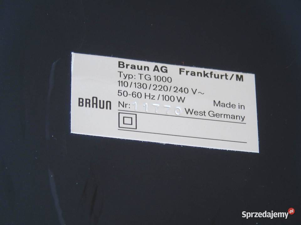 Magnetofon szpulowy Braun TG1000 ładny DOSTAWA