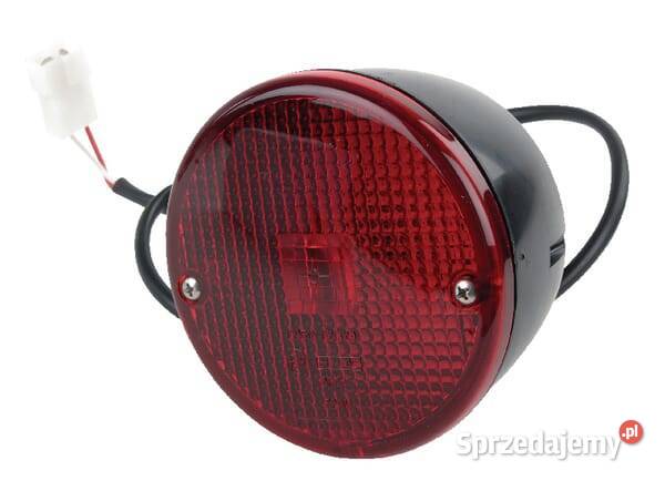 Lampa tylna zespolona okrągła czerwona