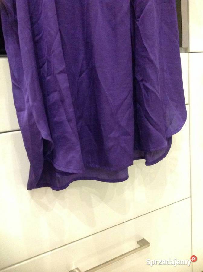 Bluzka Satynowa Damska HM 54 XXL Fioletowa fioletowy