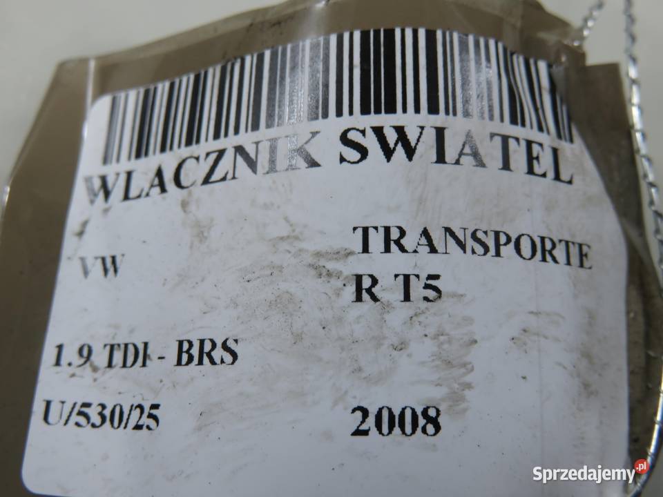 WŁĄCZNIK ŚWIATEŁ VW TRANSPORTER T5 6Q0941531B