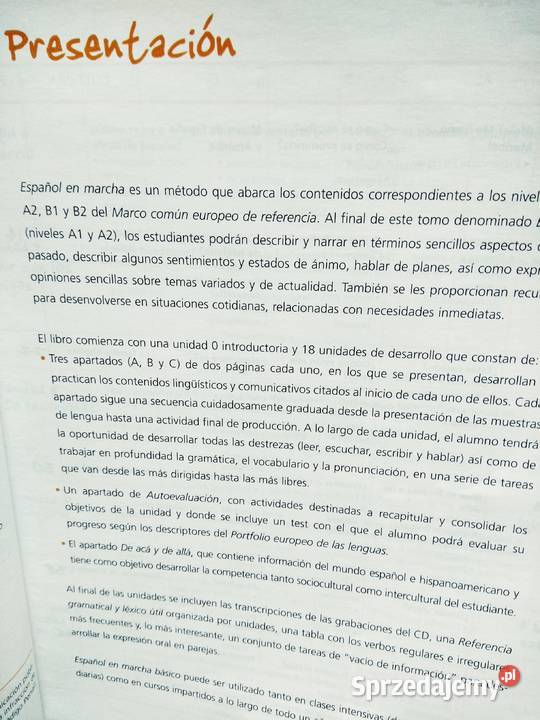 Espanol en marcha a1 a2 używane kursy językowe Antykwariat