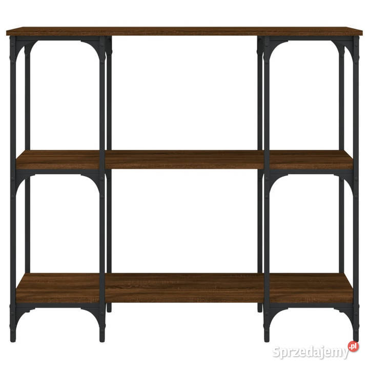 Stolik konsolowy brązowy dąb 102x35x90 WM834149 Warszawa