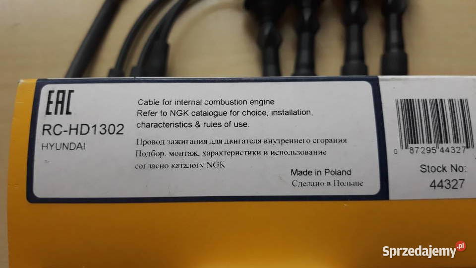 Hiundai i10i20 12 Kable zapłonu 10 07 Bukownica