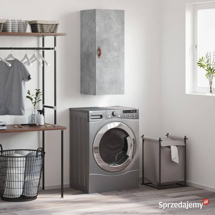 Szafka wisząca szarość betonu 345x34x90 WM828832 Warszawa