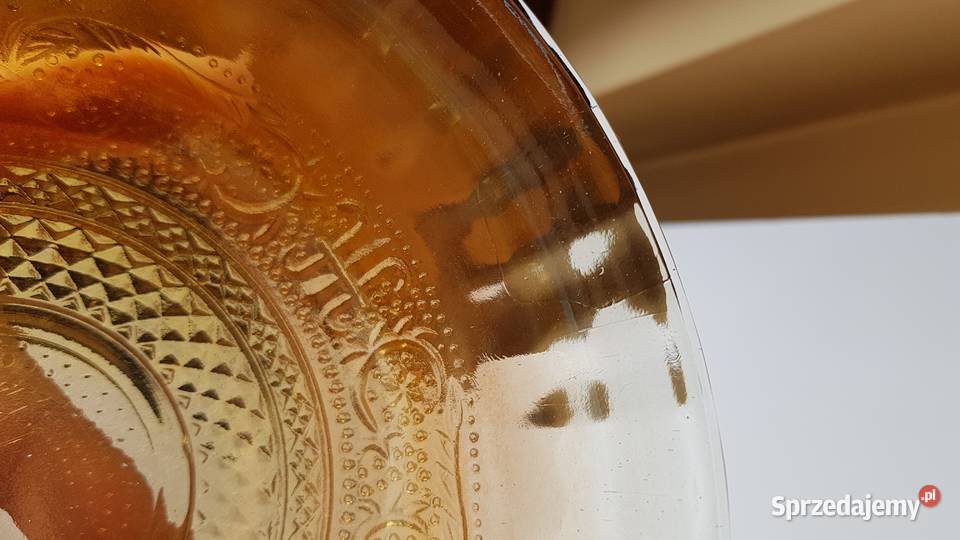 Iryzowana miska miseczka carnival glass szkło Dąbrowa Górnicza
