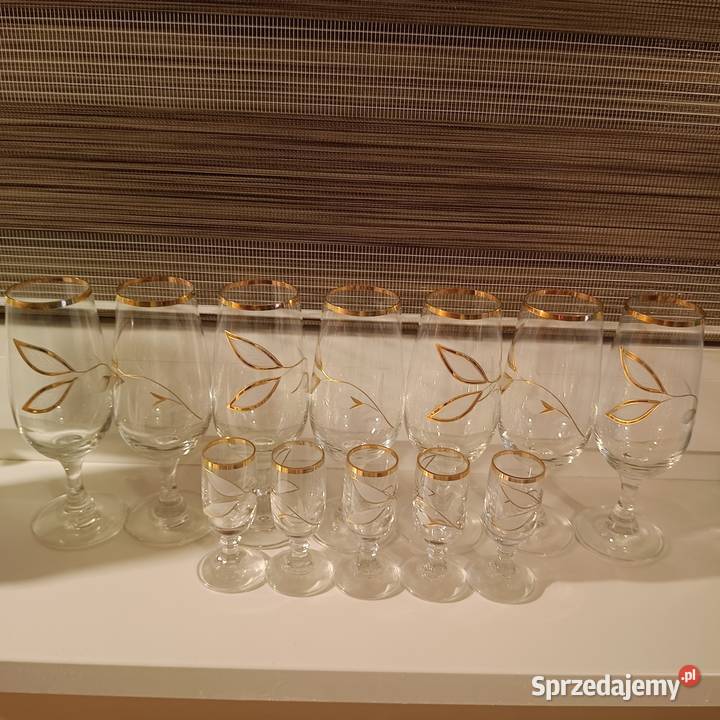 Zestaw kieliszków vintage Gryfino