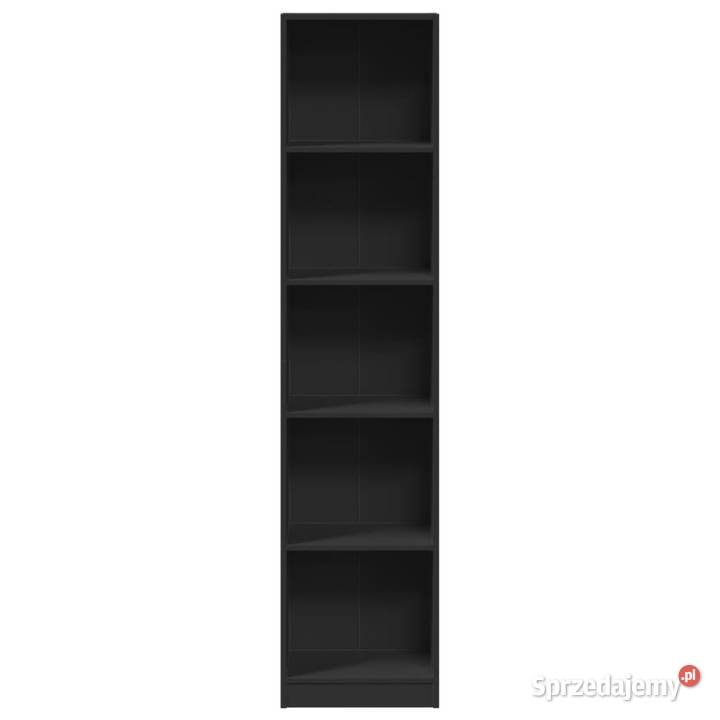 Regał czarny 40x24x176 materiał drewnopochodny Warszawa sprzedam