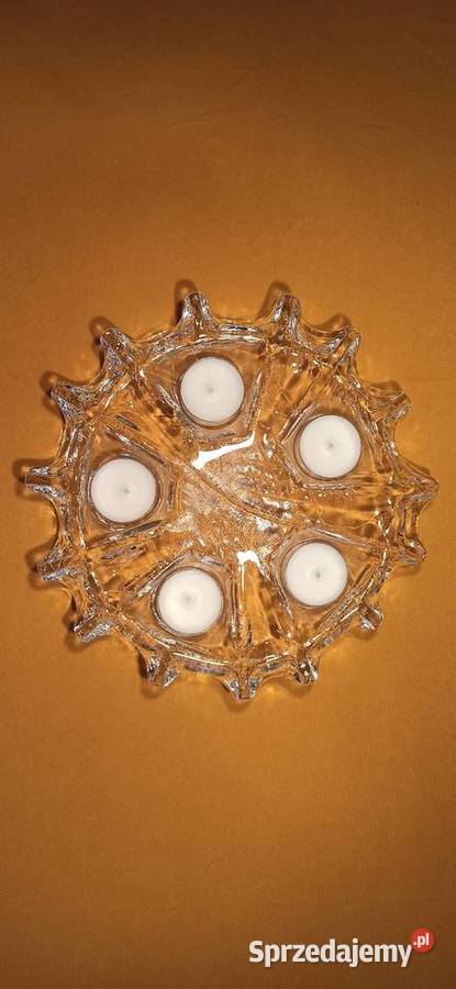 Finlandia szkło artystyczne MUURLA świecznik Ceramika i szkło Jasień