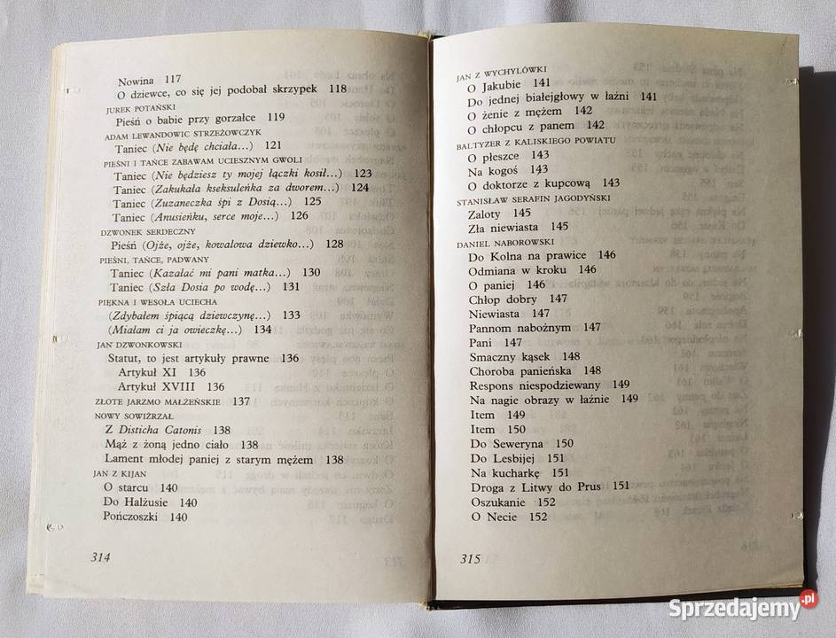 KIEDY MIĘ WENUS PALI staropolskie wiersze Hajnówka sprzedam