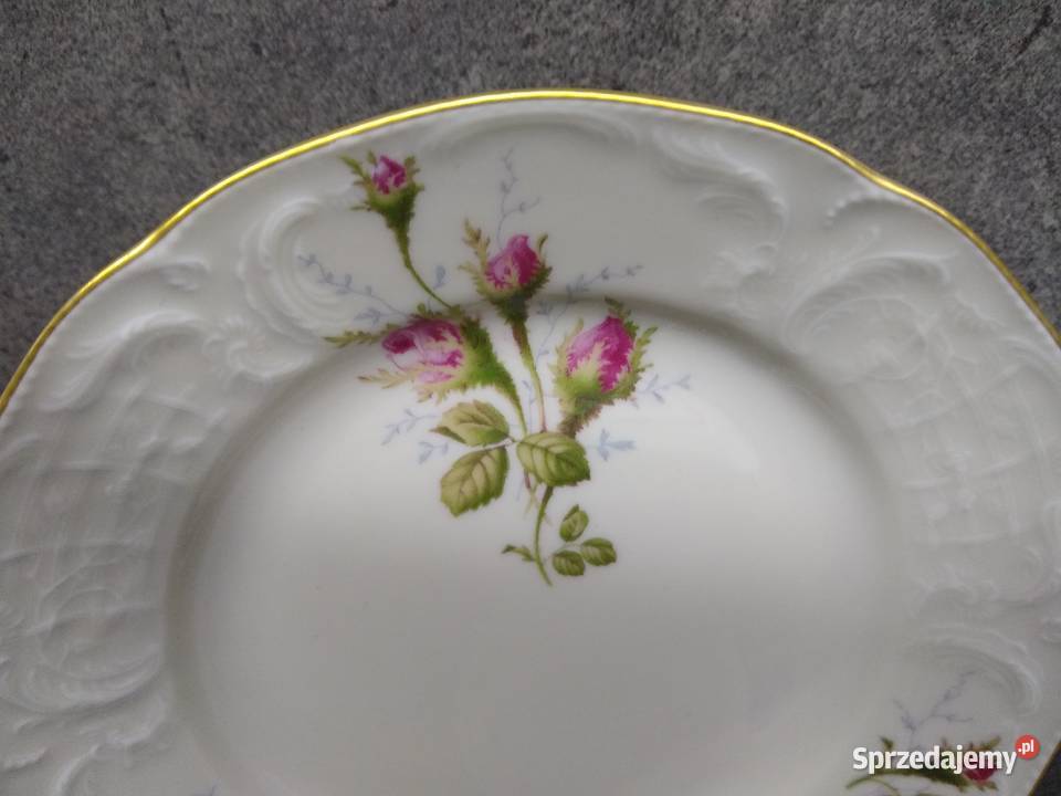 Talerzyk filiżanka Rosenthal Sanssouci róża Kalisz