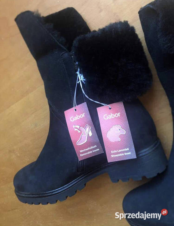 Gabor buty damskie zimowe zamszowe wełnafutro Wrocław sprzedam