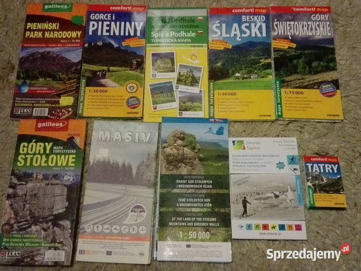 Mapy wodoodporne Plany miast miękka Mapy i przewodniki Łódź sprzedam