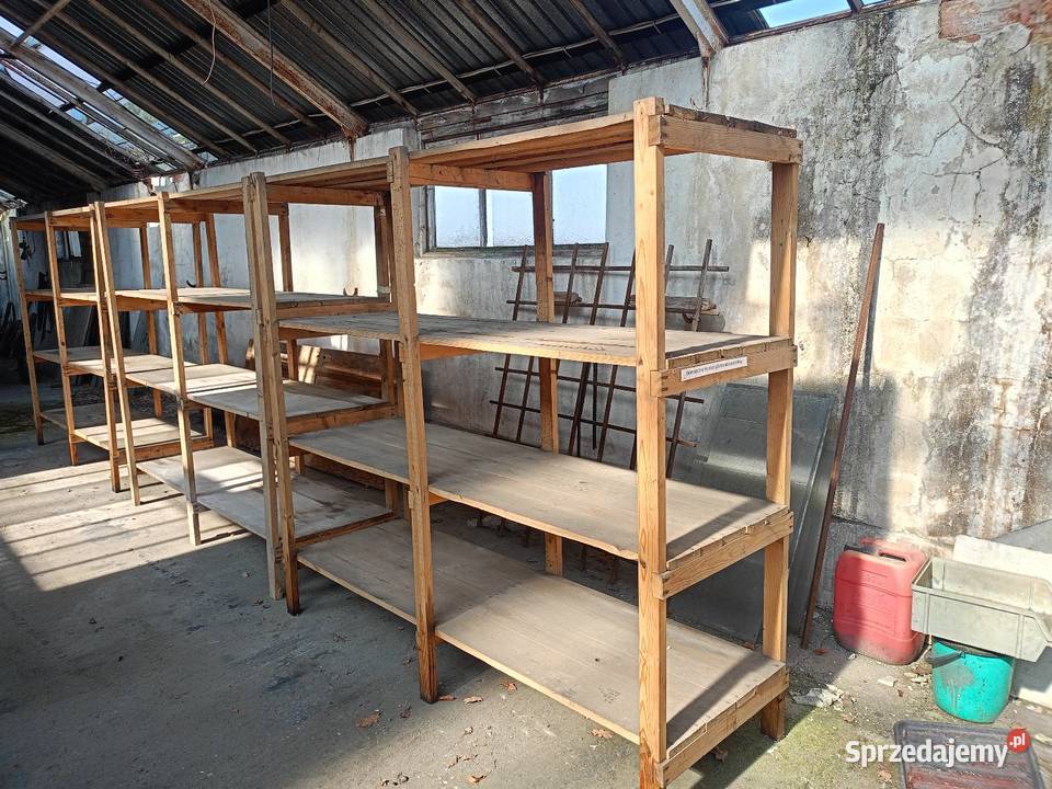 Regały magazynowe drewniane Świerczów sprzedam