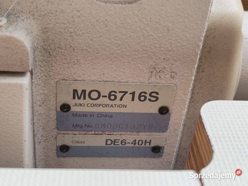 Owerlok JUKI 6716 Servo Prąd 230V Owerlock Wałbrzych