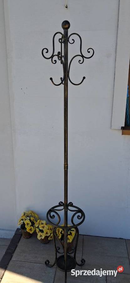 Wieszak wolnostojący metaloplastyka metalowy Zielonka