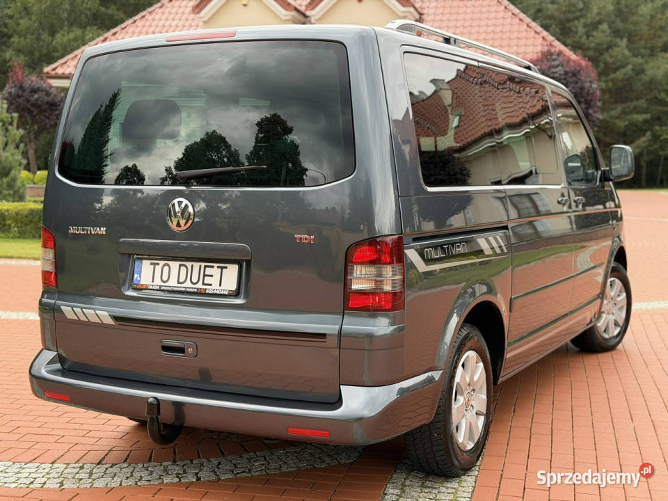 Volkswagen Multivan 25 TDI 174 T5 Hak Webasto Zarejestrowany w Polsce Widełki