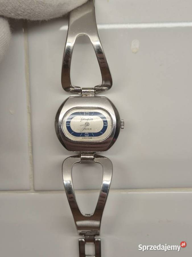 Retro vintage damski zegarek mechanicznyGlashtte Damskie sprzedam