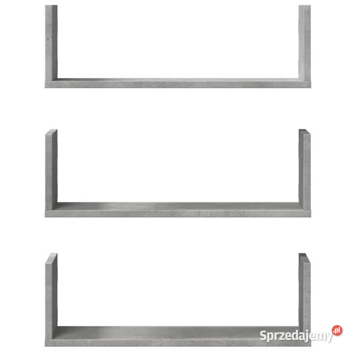 Półki ścienne 3 szarość betonu 58x18x18 WM853284 Warszawa sprzedam