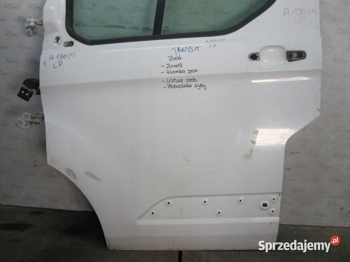FORD TRANSIT CUSTOM 15r drzwi lewe przód 110 Drzwi Kielce