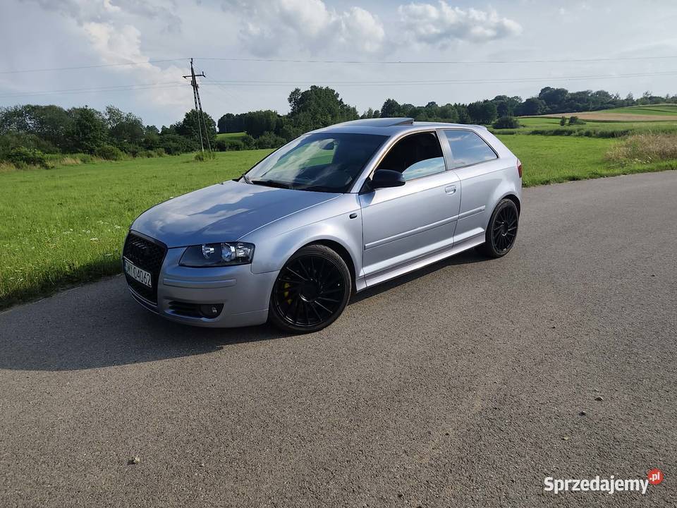 Audi A3 8P Sline 20TDI szyber alkantara koła komputer pokładowy śląskie Rudnik Wielki