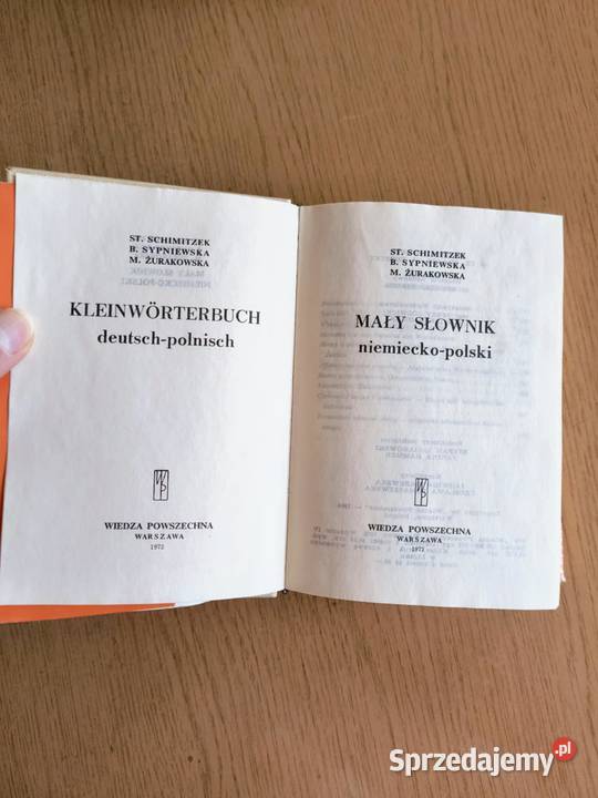 Mały słownik polskoniemiecki i niemieckopolski Katowice sprzedam